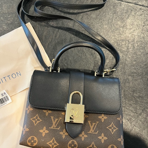 Handbags - louis vuitton Luxury Designer Black and Brown Handbag